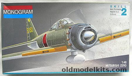 Monogram 1/48 Mitsubishi Zero A6M5, 5222 plastic model kit